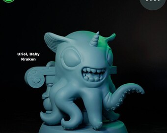 Lindo bebé Kraken de D&D / Modelo de rol / Uriel, bebé Kraken / Por TPK LAB
