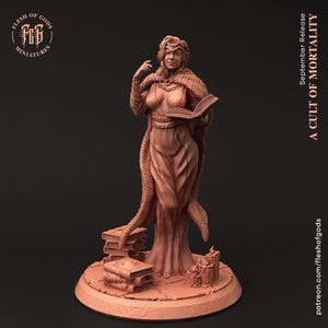 Feiticeira/Magoa de D&D | Modelo de RPG | Líder de Culto da Coleção A Cult of Mortality da Flesh Of Gods