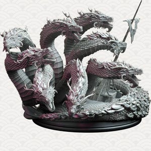 D&D Multi-Headed Serpent Hydra | RPG Model | Yamarochi no Yomi - Serpent of the Underworld | by DM Stash