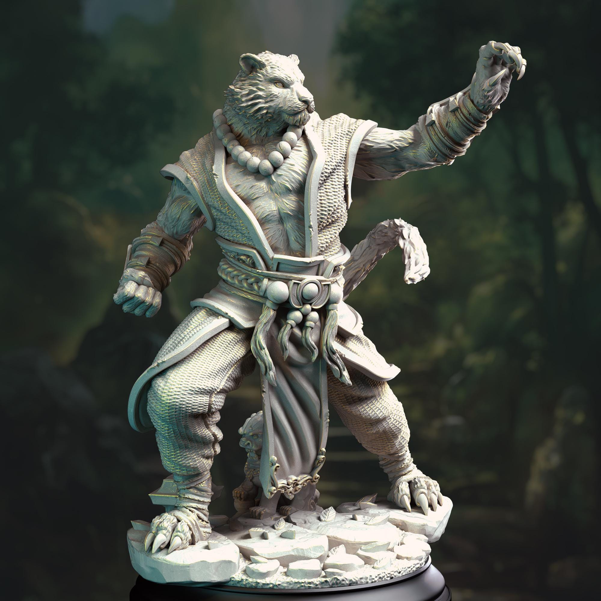Schildkrötenvolk Wächter Miniatur Tortle Monk für RPG wie D&D 5e Pathfinder
