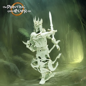 D&D Ghost King / Lich Fighter | Modelo de RPG | Ghost King | por The Printing Goes Ever On