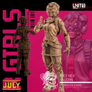 Cyberpunk High-Tech Corporate Netrunner | RPG Model | Riko-Hex by Unit9