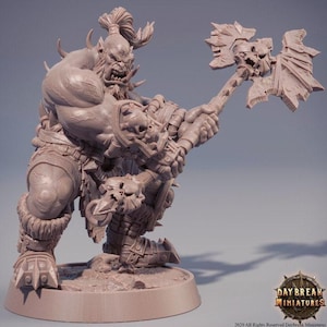 D&D Ork / Pathfinder Miniatur | Rollenspielmodell | Lokomotive Zwingli aus der Mercenaries of the Void Kollektion von Daybreaker Miniatures Bild 1