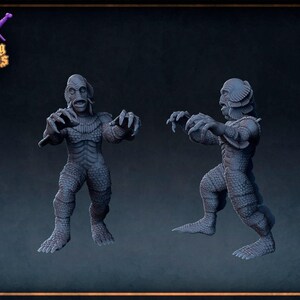D&D Halloween Monster | RPG Model | Monster of the Black Lagoon | Roleplaying + Miniatures