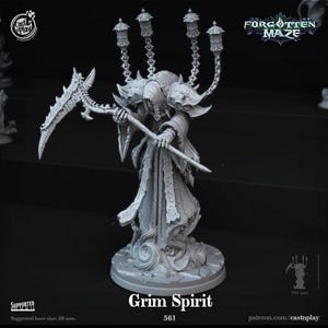 D&D Grim Reaper / Death | RPG Model | Grim Spirit | by Cast n Play