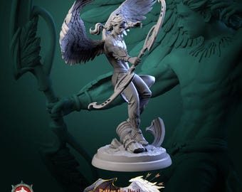 D&D Aasimar / Engel Waldläufer | Rollenspielmodell | Engel-Bogenschütze V1 von White Werewolf Gasthaus