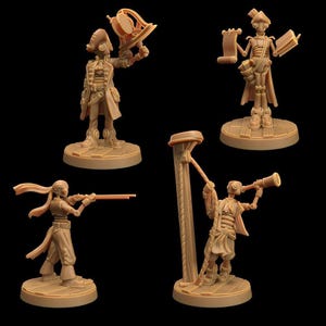 D&D Warforged Robot Pirates | RPG Model | Robot Sailors by Dragon Trappers Lodge