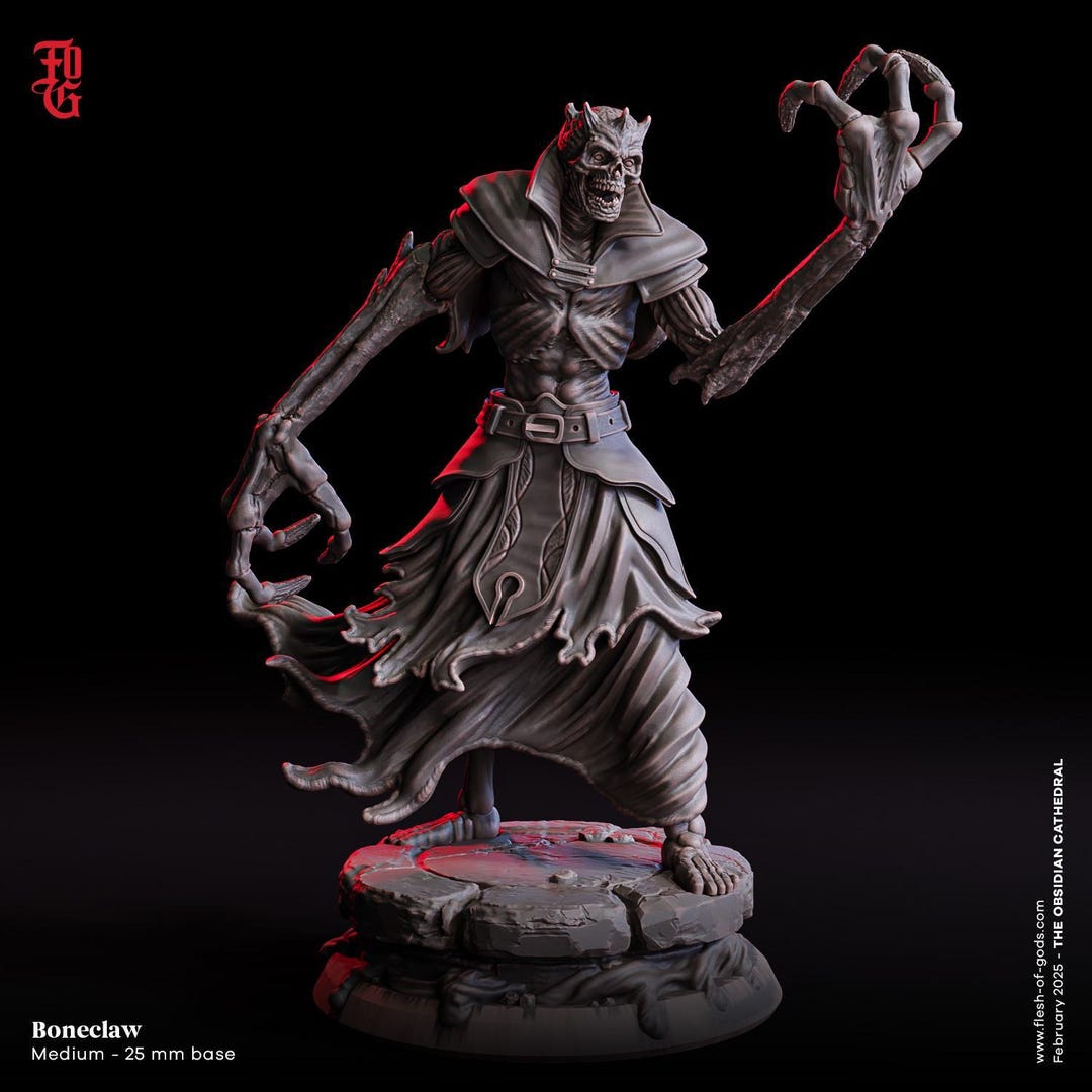 D&D Undead Boneclaw | RPG Model | Boneclaw | Flesh of Gods - Etsy