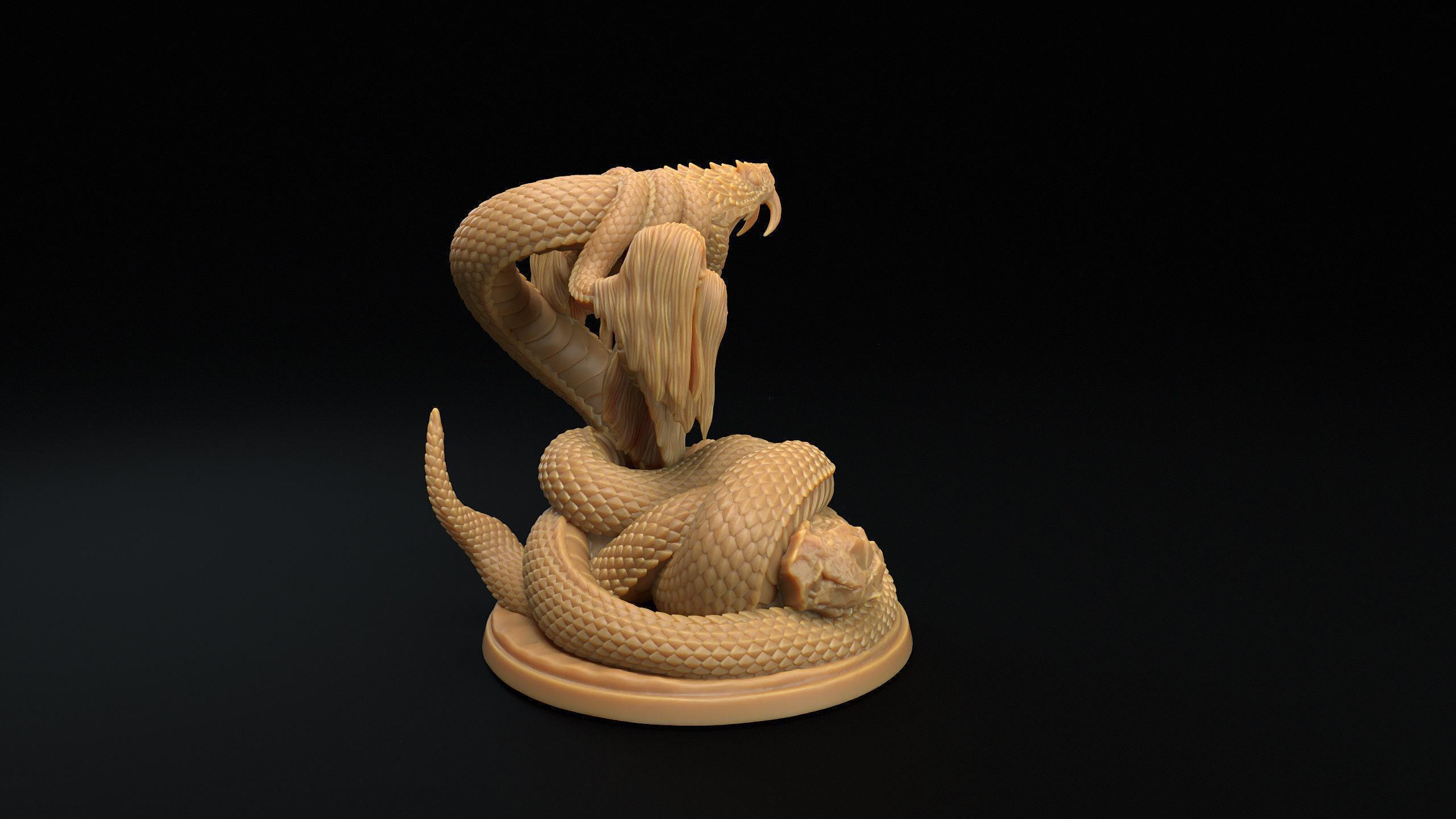 D&D Reverse Medusa Snake | RPG Model | by Dragon Trappers Lodge - Etsy