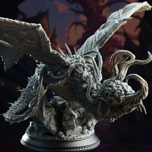 D&D Eldritch Flayer Dragon | RPG Model | Midorius the Remade - Eldritch Flayer Dragon | by DM Stash