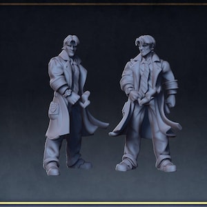 Shadowrun / Cyberpunk Occult Detective | RPG Model | Occult Investigator Detective | by Roleplaying + Miniatures