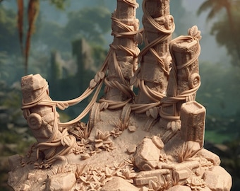 D&D Ancient Desert Hand Ruins | RPG Model | Ruins of Duradi | by DM Stash