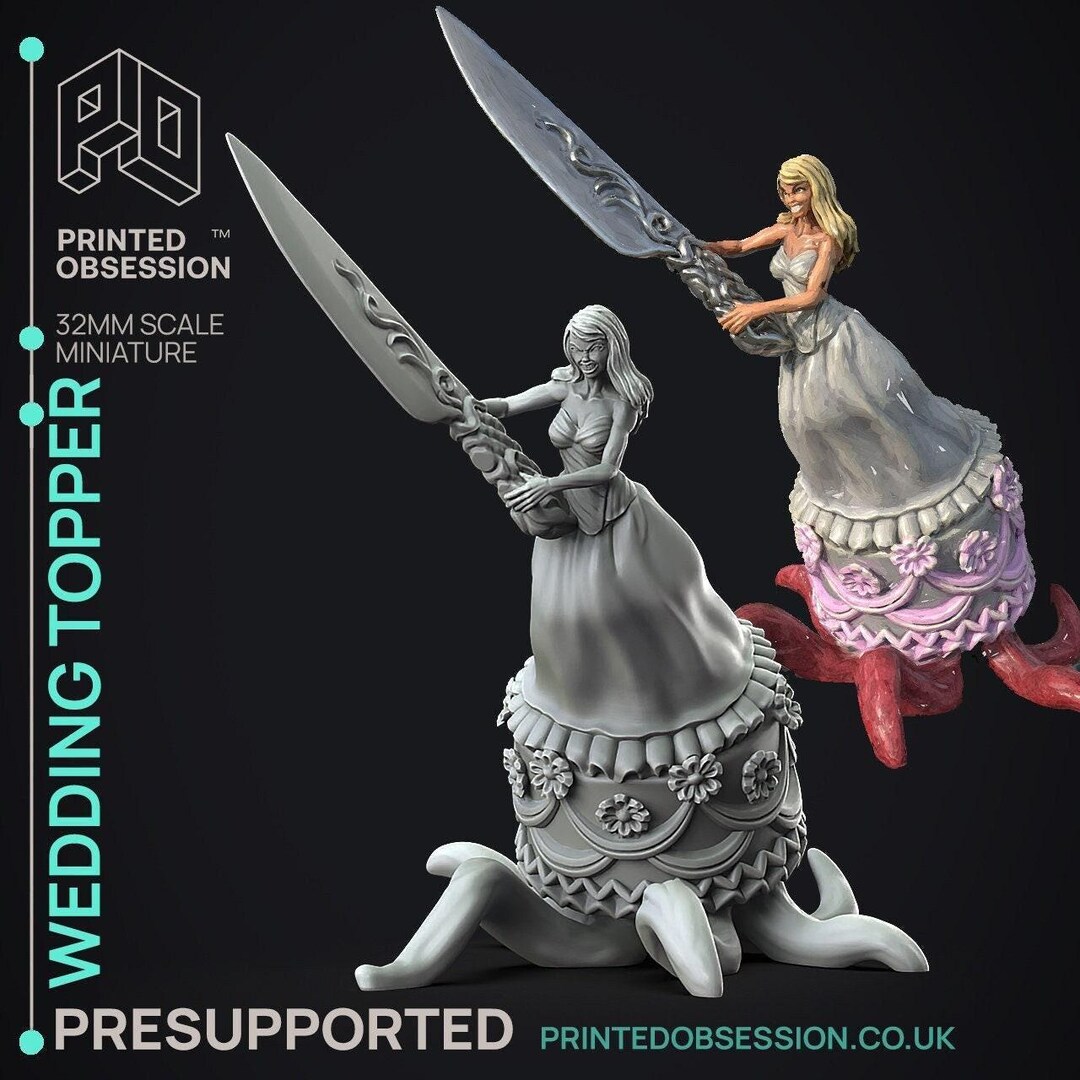 D&D Animated Wedding Topper | RPG Model | Cake Topper | by Printed ...