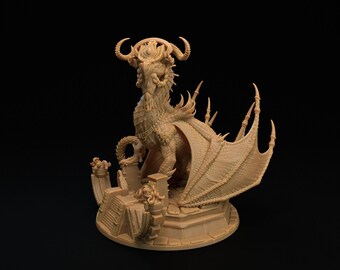 Dragón del Tiempo de D&D / Modelo de RPG / Arvanth el Sabio - Forma de Dragón / por Dragon Trappers Lodge