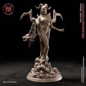 D&D Succubus Leader | RPG Model | Black Veil Bride by Flesh Of Gods