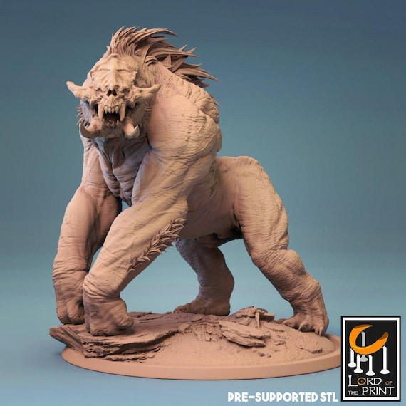 D&D Abyss Ape Demon | RPG Model | Barlgura by Rescale Miniatures