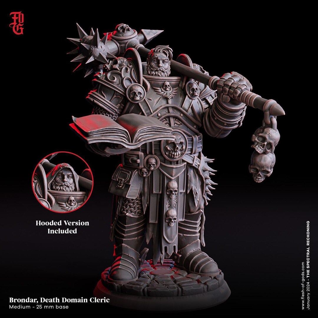 D&D Death Domain Cleric | RPG Model | Brondar, Death Domain Cleric by ...