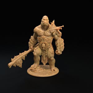 D&D Gorilla Berserker Barbarian | RPG Model | The Stone God | by Dragon Trappers Lodge