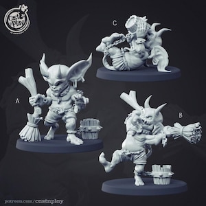 D&D Imp Tavern Familiar | RPG Model | Floor Scrubber | by Cast n Play