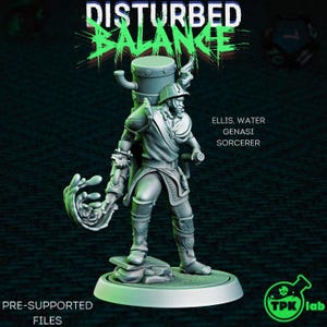 D&D Water Genasi Sorcerer | RPG Model | Ellis By TPK LAB