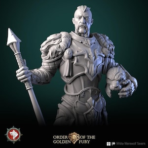 D&D Human Holy Paladin | RPG Model | Dukas Scarlet | by White Werewolf Tavern