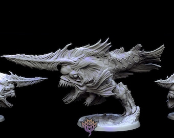Pescador evolucionado de D&D / Modelo de juego de rol / Pescador evolucionado de Mini Monster Mayhem
