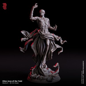 Monge do Vazio de D&D / Caminho da Sombra / Morte Longa | Modelo de RPG | Eliot, Ícone do Vazio | Carne dos Deuses