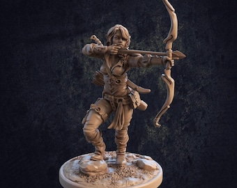 Elfa Ranger Femenina D&D / Modelo RPG / Lila por Dragon Trappers Lodge