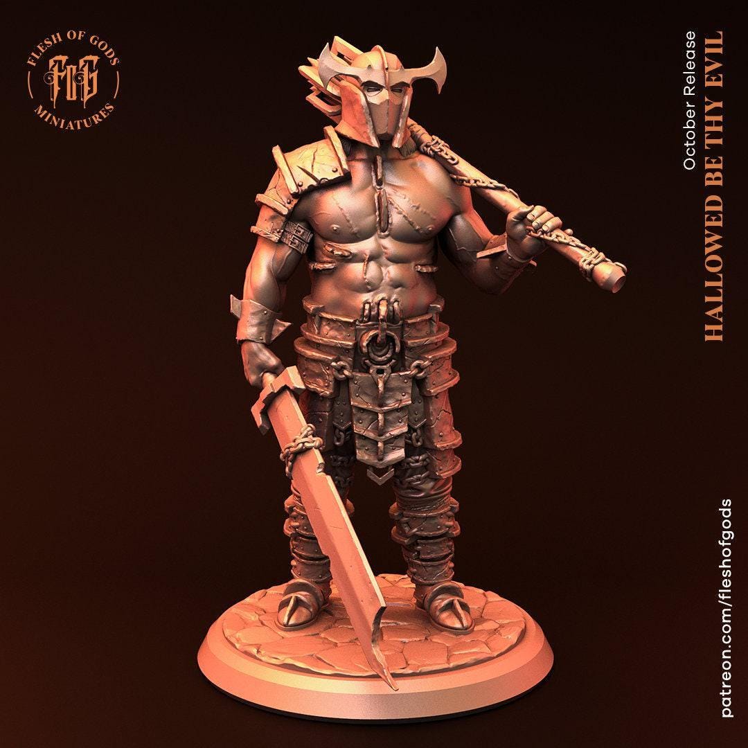 DM Stash Brogvar Il Golia – Miniatura Per D&D Barbaro E Paladino