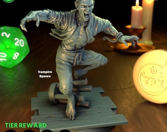 D&D Male Vampire Spawn | RPG Model | Male Vampire Spawn By TPK LAB