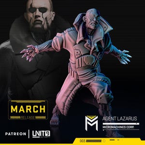 Cyberpunk Corpo Cyberpsycho with Rippers | RPG Model | Agent Lazarus by Unit9