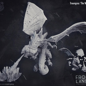 D&D Ice Dragon | RPG Model | Truungox the White | by Cast n Play