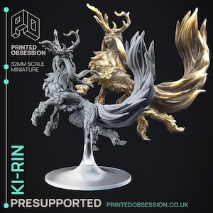 D&D Celestial Lion / Ki-Rin | RPG Model | Ki-Rin | by Printed Obsession