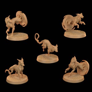 D & D Blink Dog Vertrauten | Rollenspielmodell | Blinzel Hund | von Dragon Trappers Hütte