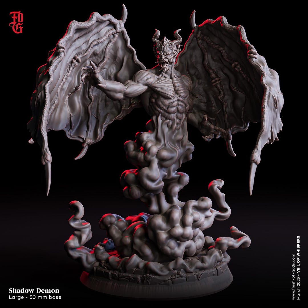 D&D Shadow Demon RPG Model Shadow Demon Flesh of Gods