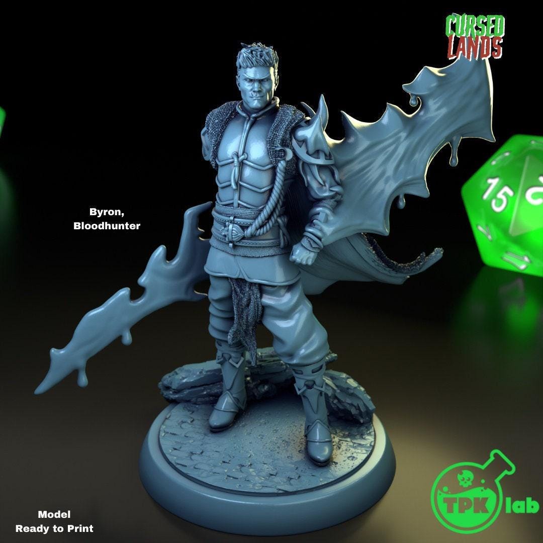 D&D Blood Hunter / Warlock | RPG Model | Byron by TPK LAB - Etsy