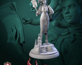 D&D Medusa Goddess | RPG Model | Medusa by White Werewolf Tavern