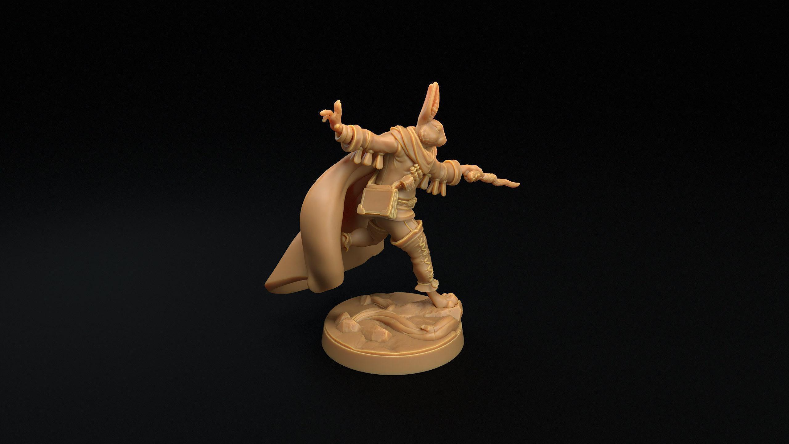Fey Rabit D&D Fey Rabbit Folk Hero | RPG Model | Harengon Hero | by Dragon ...