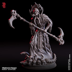 D&D Mindflayer Reaper / Modelo de RPG / Mindreaver Reaper / Carne de Dios