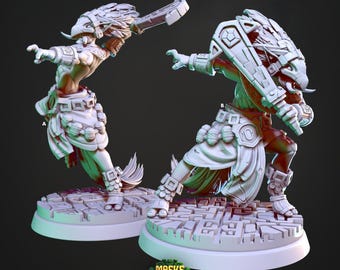 D&D Azteken Soldat | Rollenspielmodell | Kabil, Nahkampf Krieger | von Cast n Play