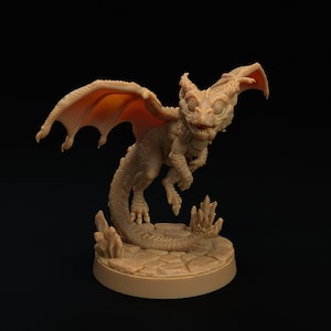 Pseudodragón de hielo lindo de D&D / Modelo de RPG / Dragón cometa escarchado / por Dragon Trappers Lodge