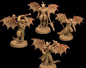 D&D Dragonborn Paladin | RPG-model | Wyrmblood Draconians | door Dragon Trappers Lodge