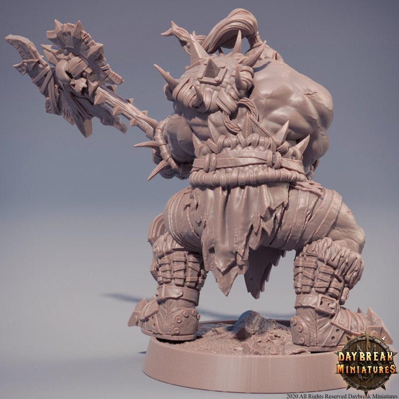 D&D Ork / Pathfinder Miniatur | Rollenspielmodell | Lokomotive Zwingli aus der Mercenaries of the Void Kollektion von Daybreaker Miniatures Bild 5