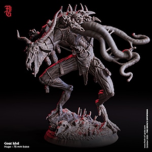 D&D Eldritch Forrest Demon / Leshen | RPG Model | Goat Idol | by Flesh Of Gods