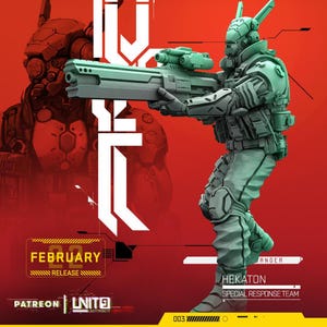 Cyberpunk Full Borg Corporate Sniper | RPG Model | HEKATON by Unit9