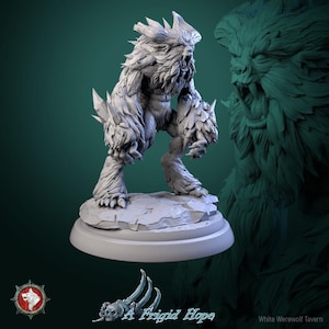 D&D Ice Monster | RPG Model | Winterbeast V3 by White Werewolf Tavern