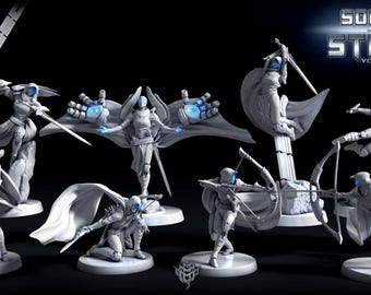 D&D / Shadowrun Cyborg Fantasy Assassins | RPG Model | Argent Defenders by Mini Monster Mayhem