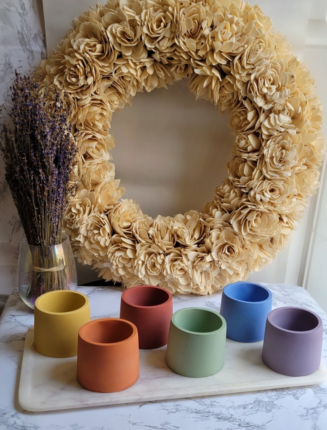 Rainbow Small Pot Set 3 in Colorful Pot Gift Set Drainage Etsy