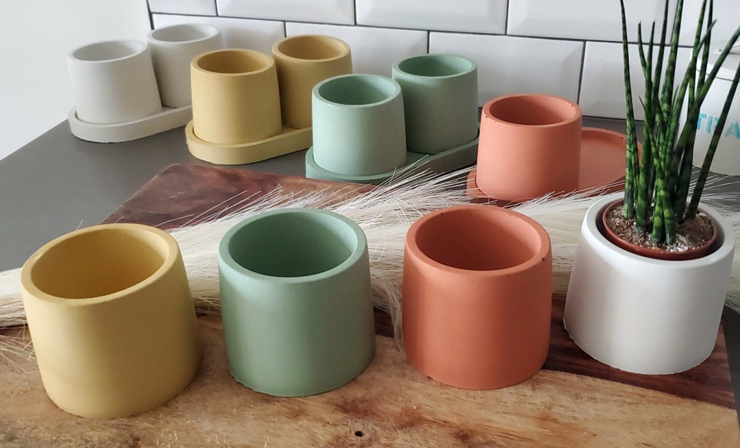 Small Plant Pot With Drainage Plate With or Without Drainage Succulent