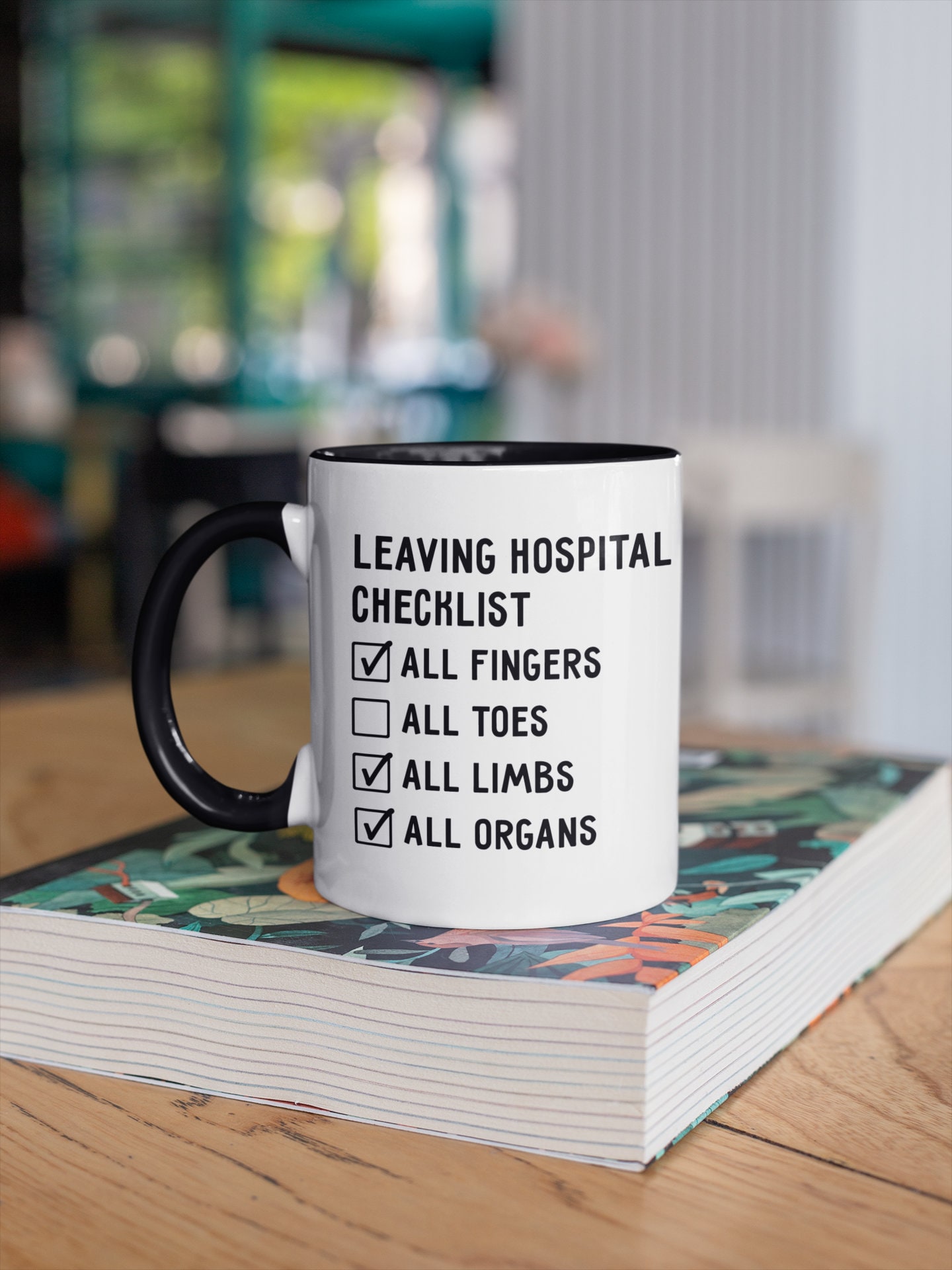 Funny Toe Amputation Surgery Operation Gift Ceramic Mug Amputee Joke